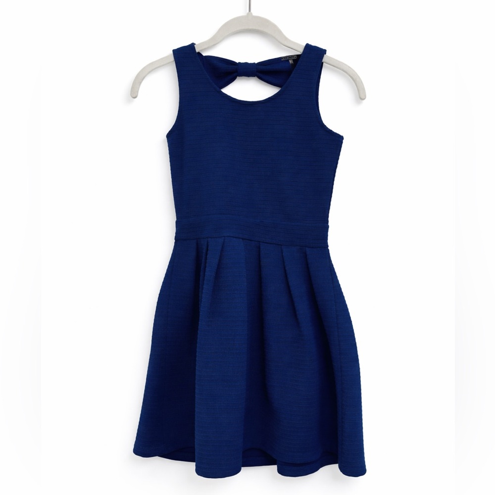 Charming Navy Blue Kids Dress